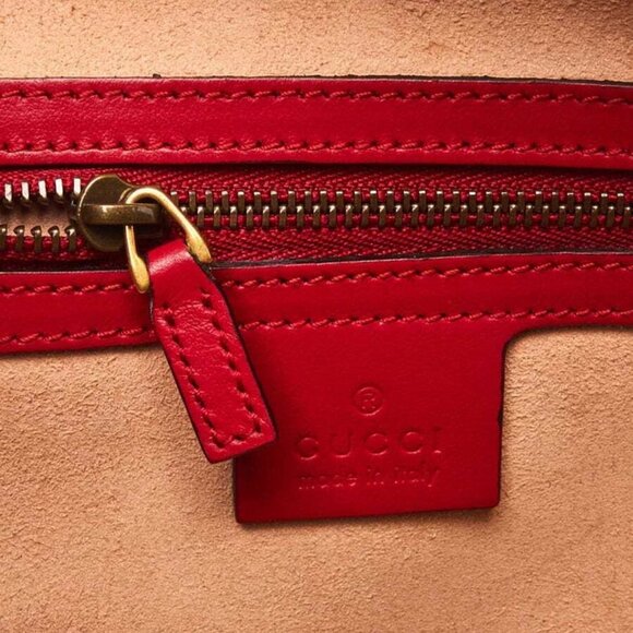 Gucci Red Quilted Leather Marmont Small Shoulder Bag - Picture 4 of 11